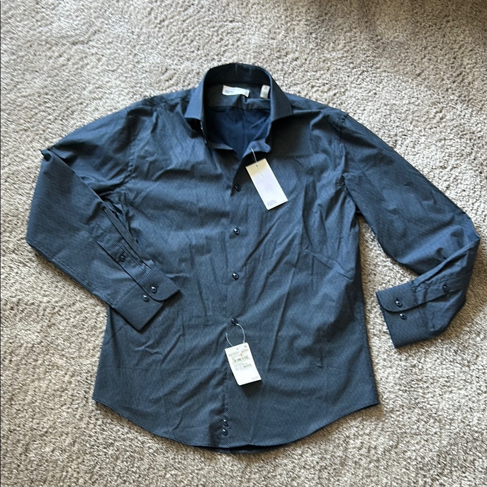Men's Blue Dress Shirt